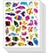 Glitter Fish Stickers 3/4" – 10 Sheets Pack of Sparkly Ocean Animal Stickers